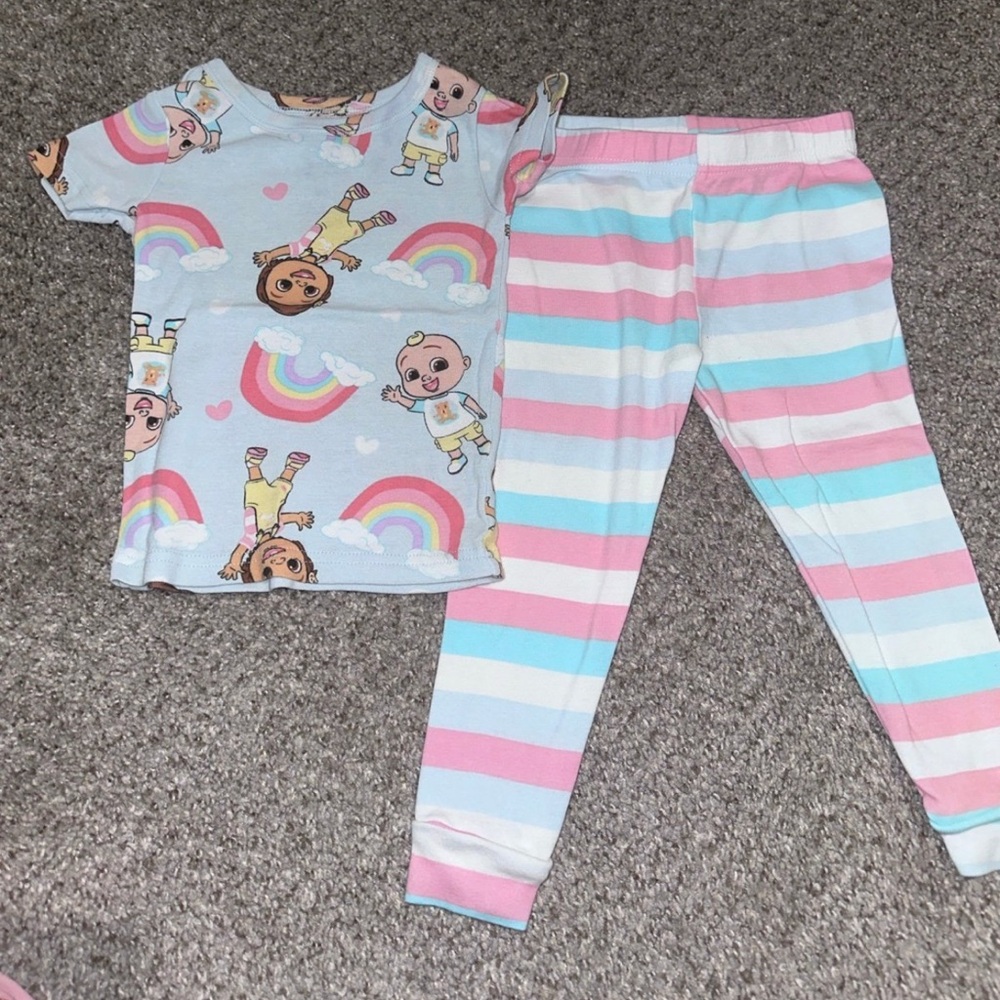 Colorful Character Kids Pajama Set